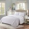 Purple Grey White Cotton Blend Quilt Set with Floral and Butterfly Design